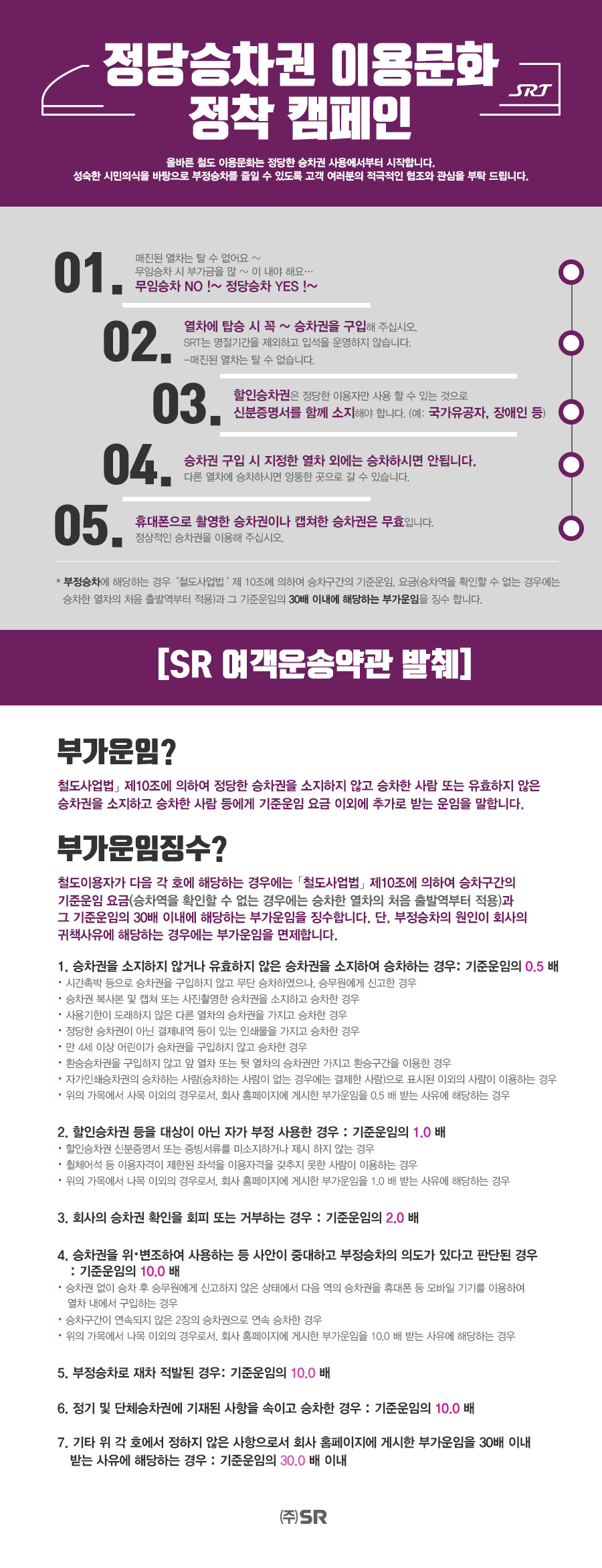 	정당승차권 이용문화 정책캠페인