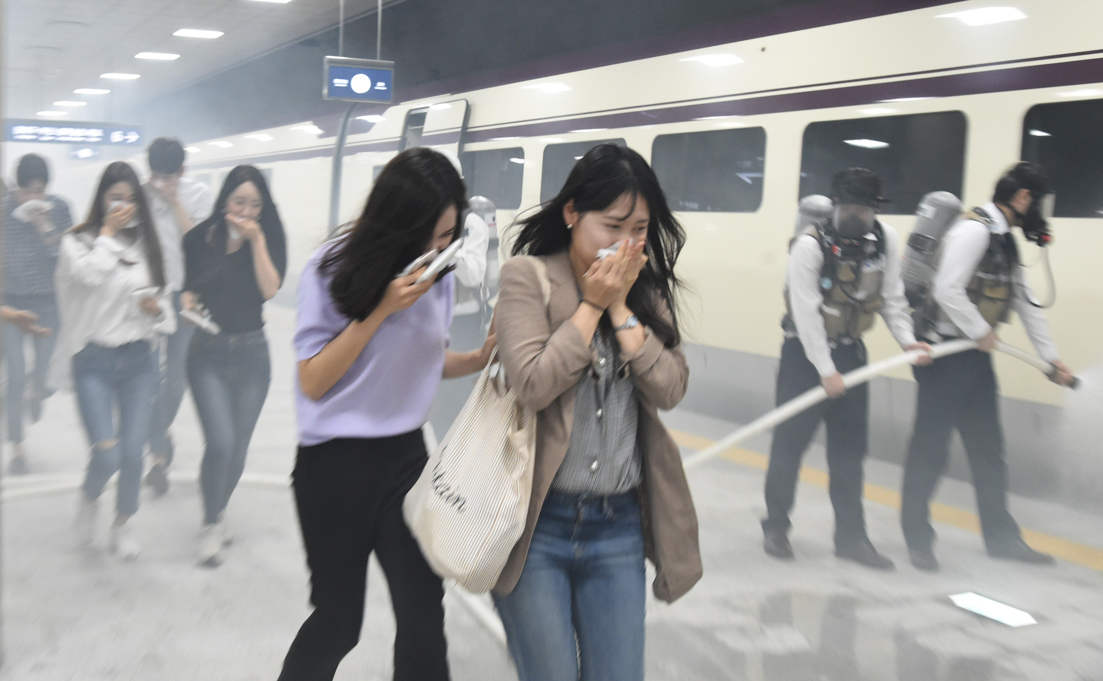 SRT수서역 지진으로 인한 열차사고 대응 훈련